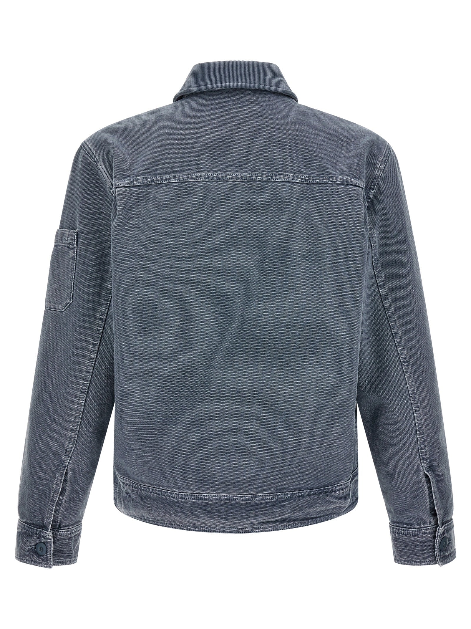 Gray Cotton Denim Jacket