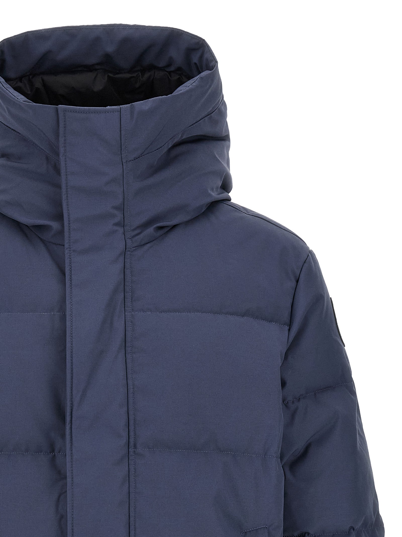 Blue Polyester Parka