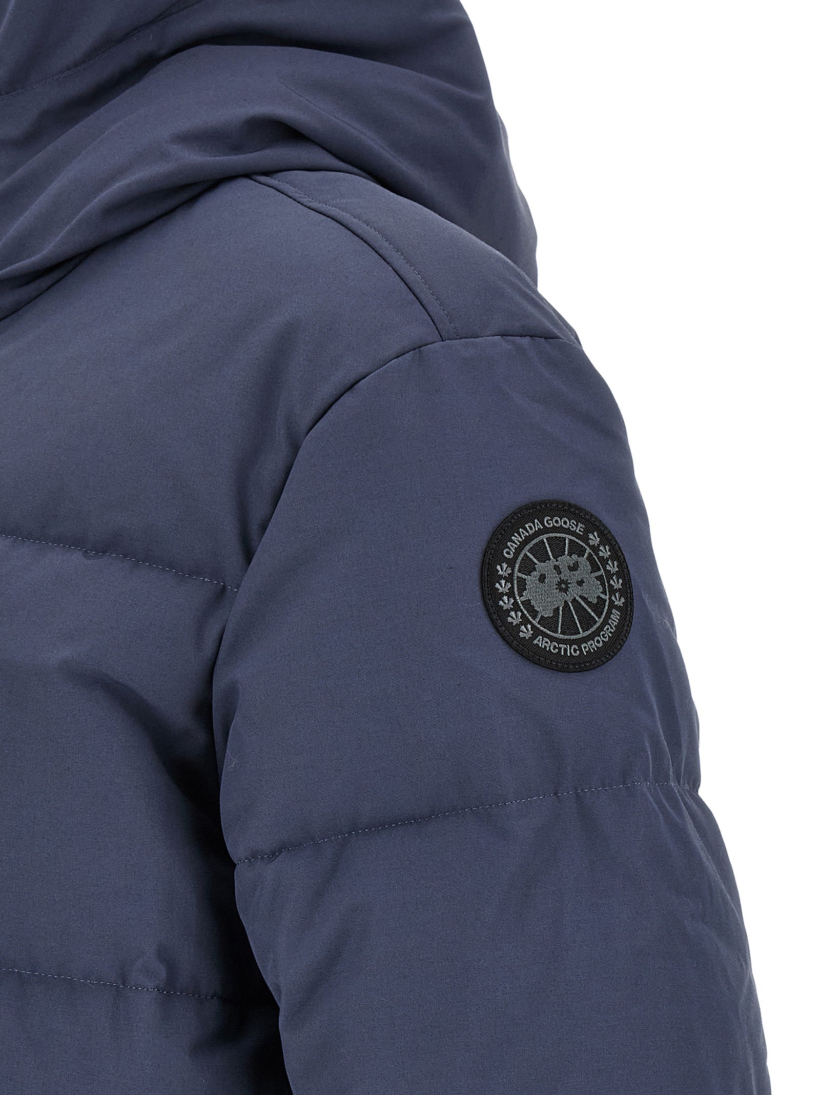 Blue Polyester Parka