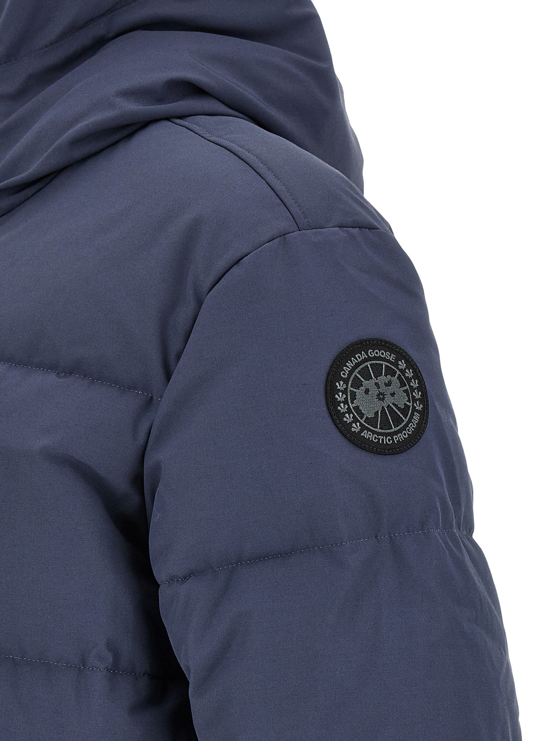 Blue Polyester Parka