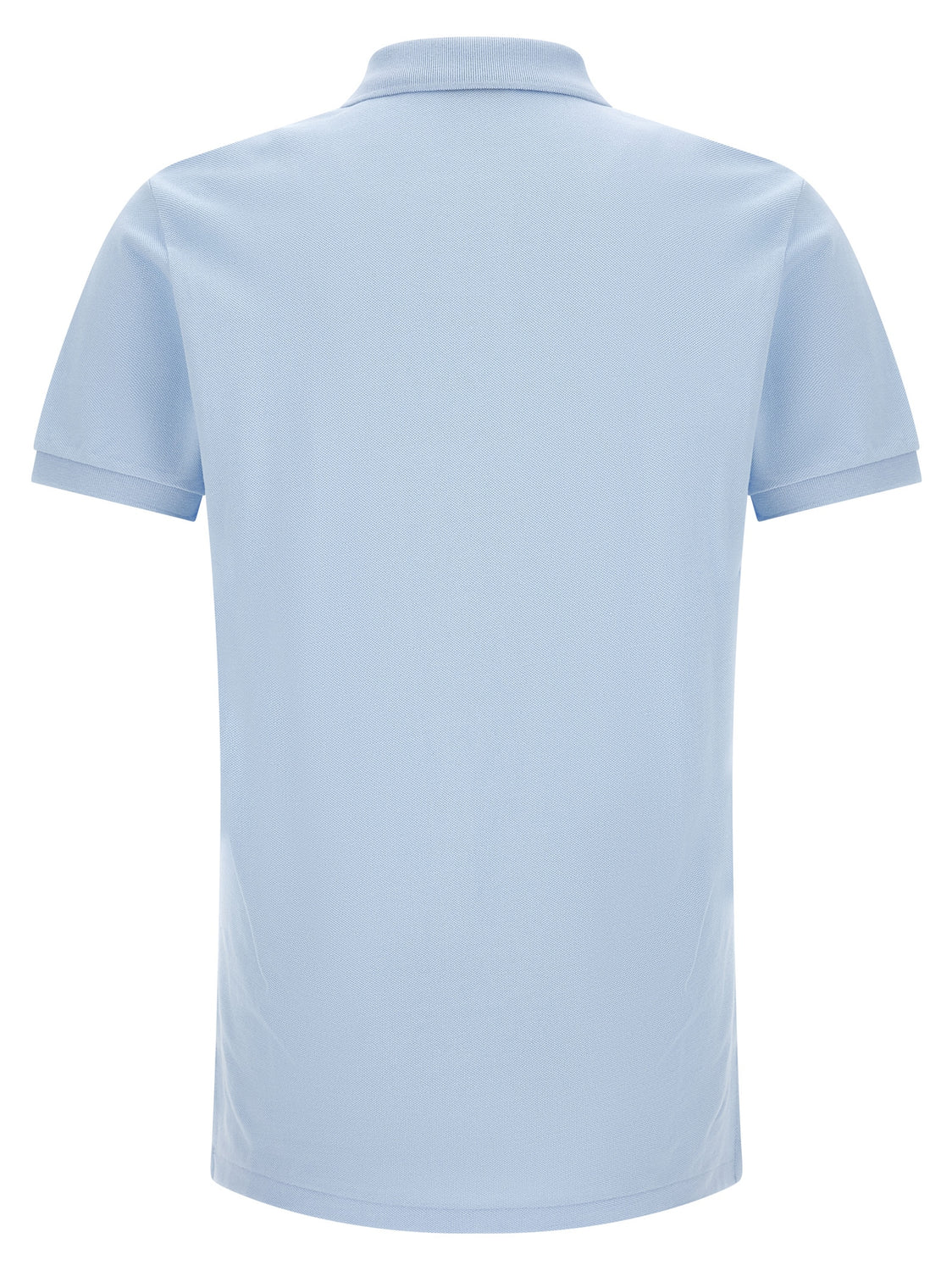Blue Cotton Polo Shirt