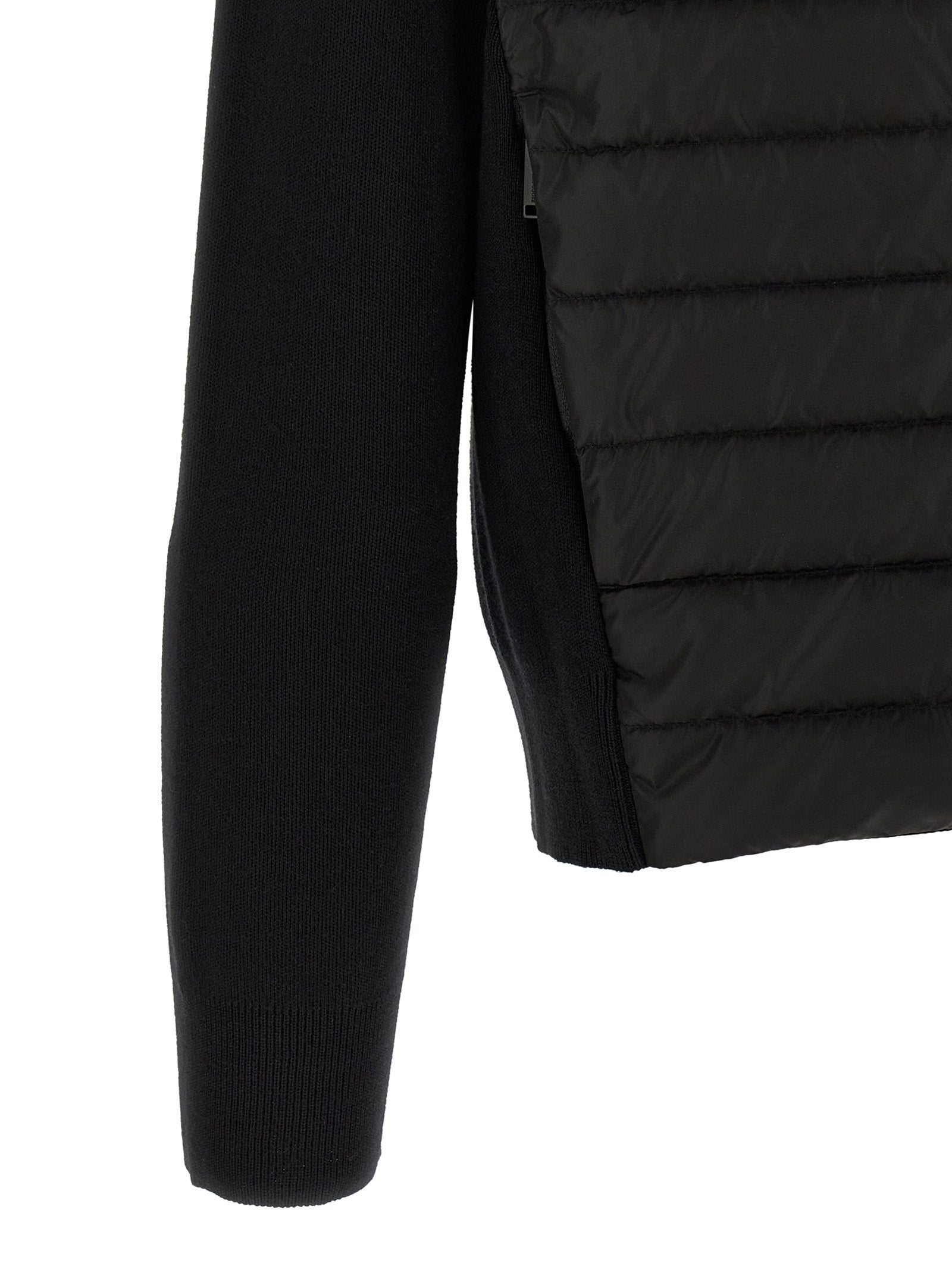 Black Wool Full-Length Jacket