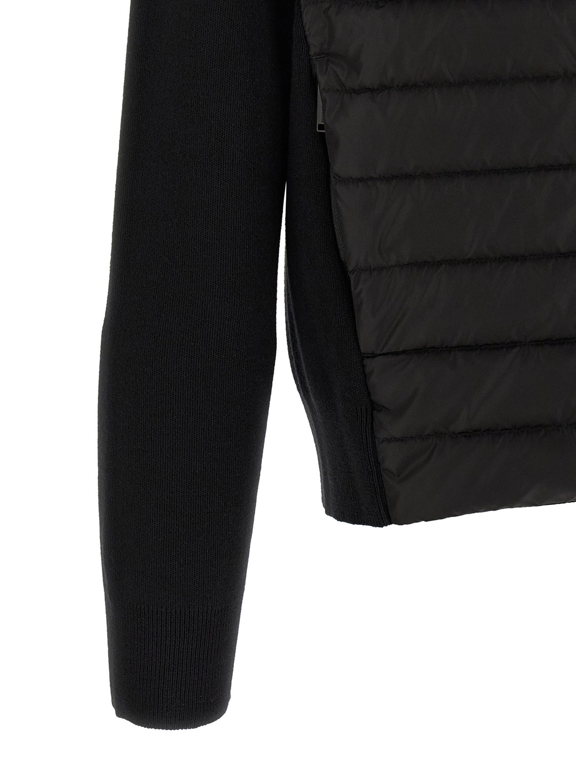 Black Wool Full-Length Jacket