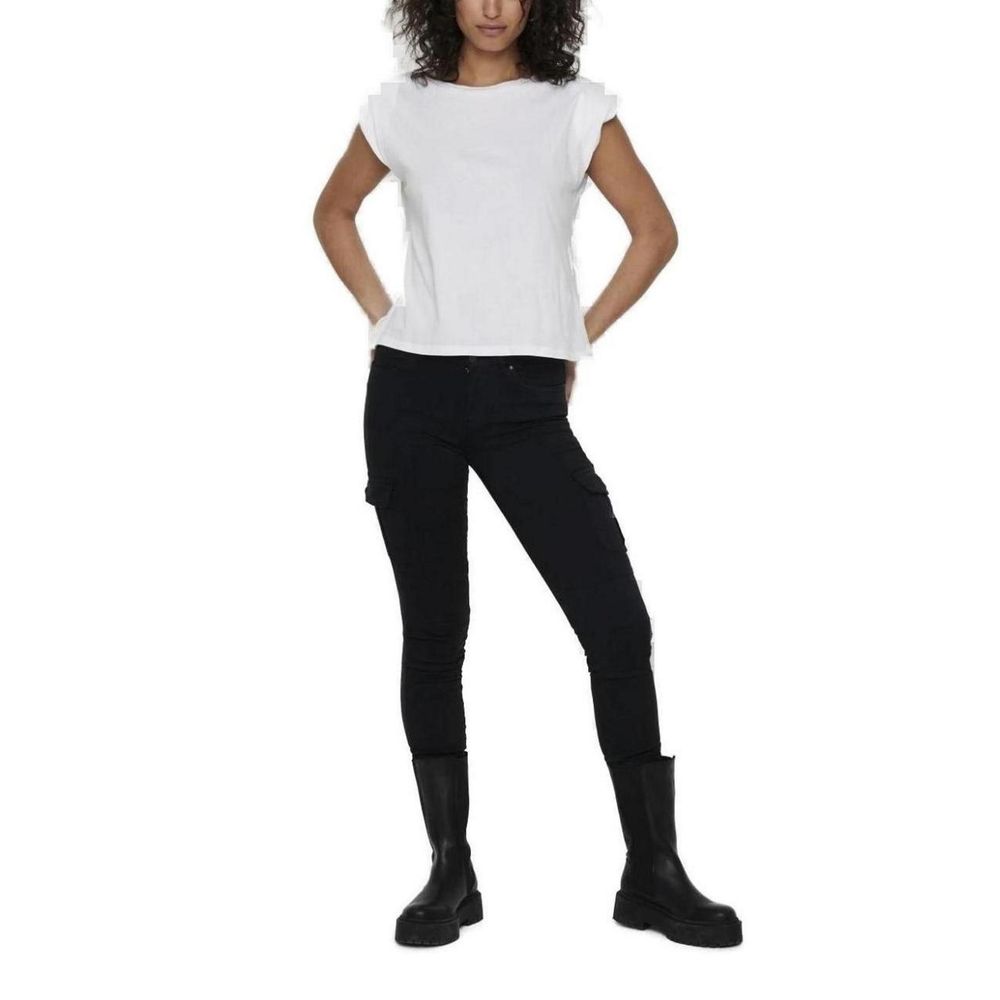 Black Cotton Cargo Pants
