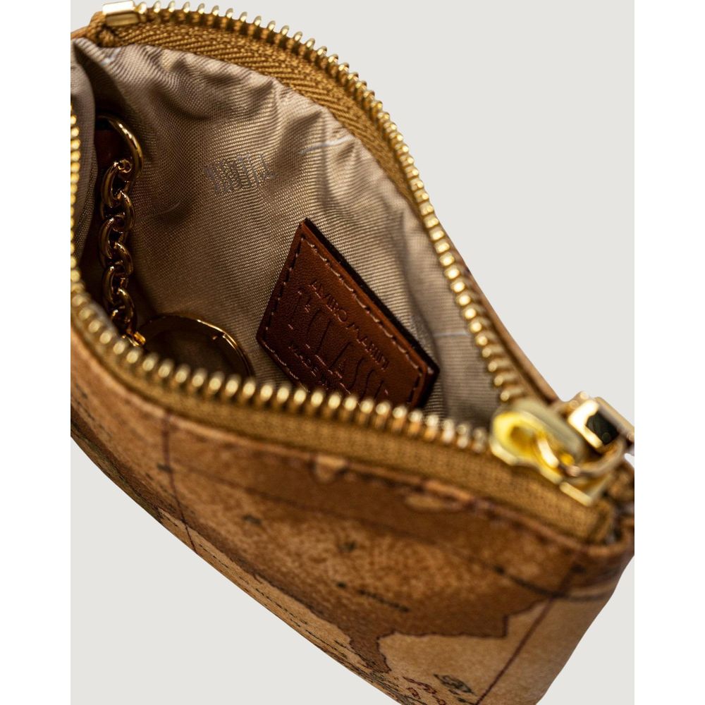 Beige Leather Clutch Bag