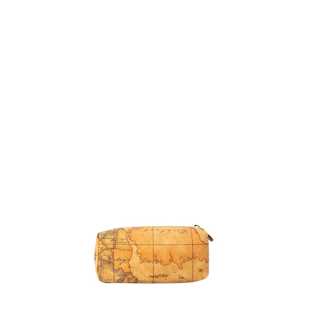 Beige Cotton Clutch Bag
