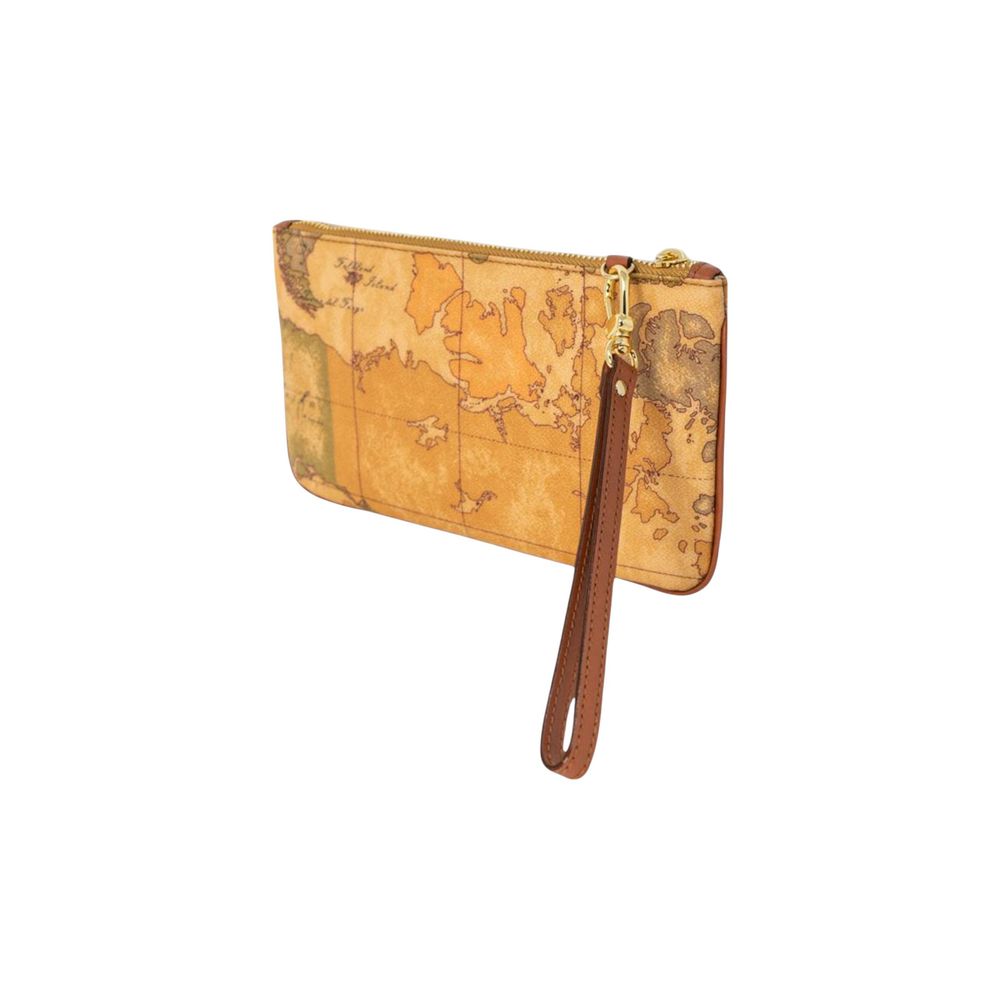 Beige Cotton Clutch Bag