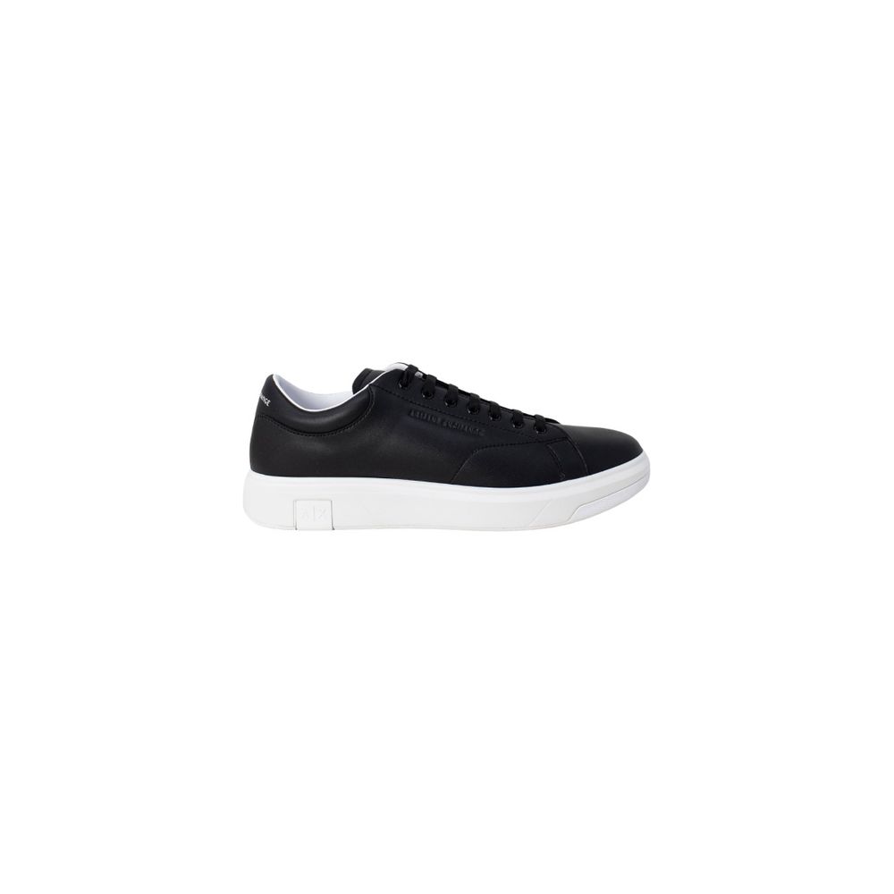 Black Leather Low Top Sneakers