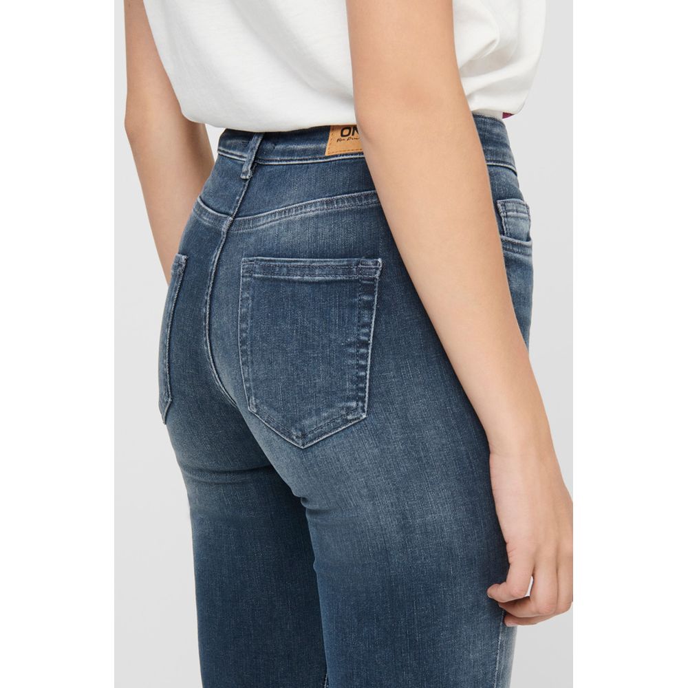 Blue Cotton Skinny Jeans