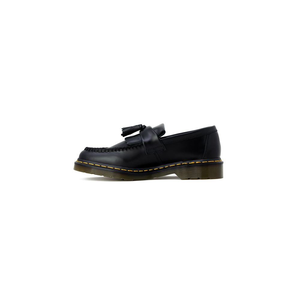 Black Leather Slip-On Loafers