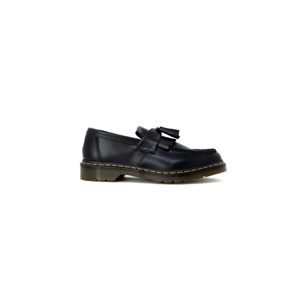 Black Leather Slip-On Loafers