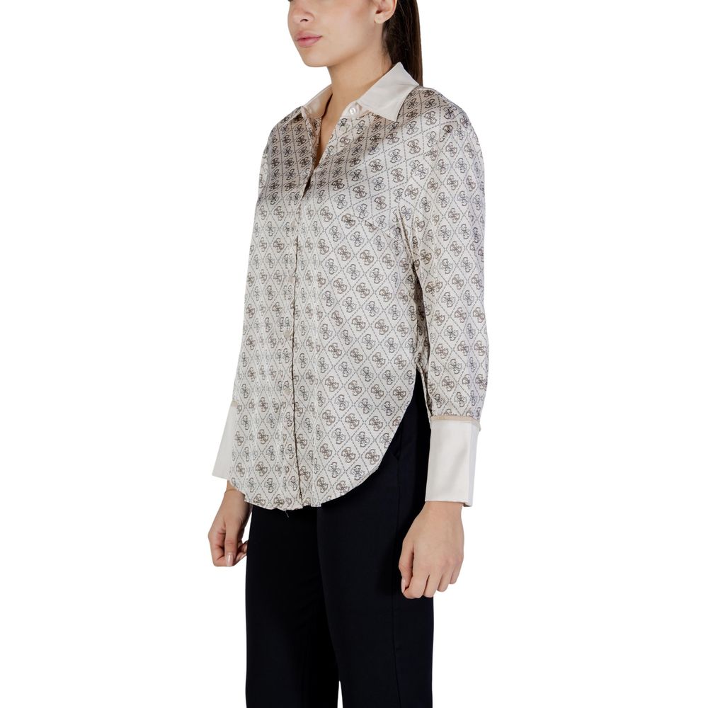 Beige Polyester Blouse