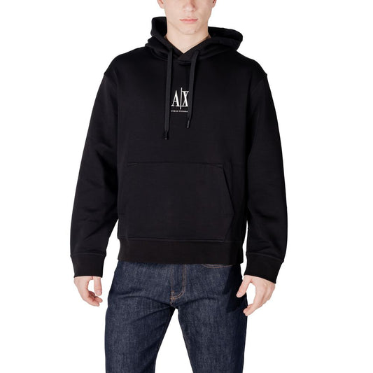 Black Cotton Hoodie