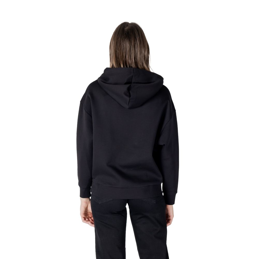Black Cotton Hoodie