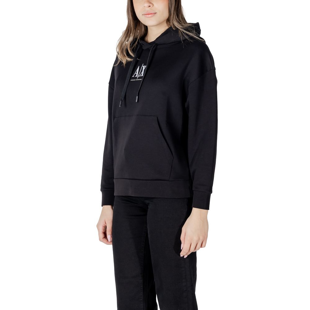 Black Cotton Hoodie