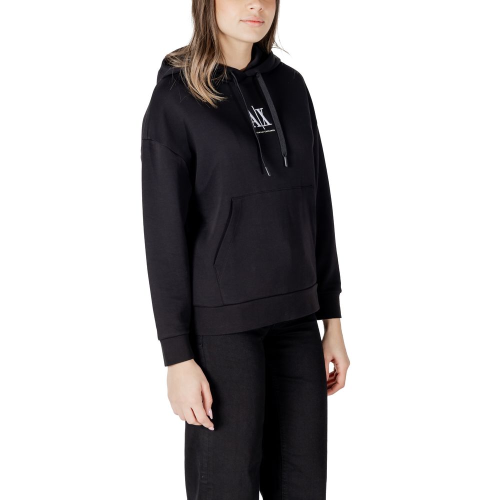 Black Cotton Hoodie