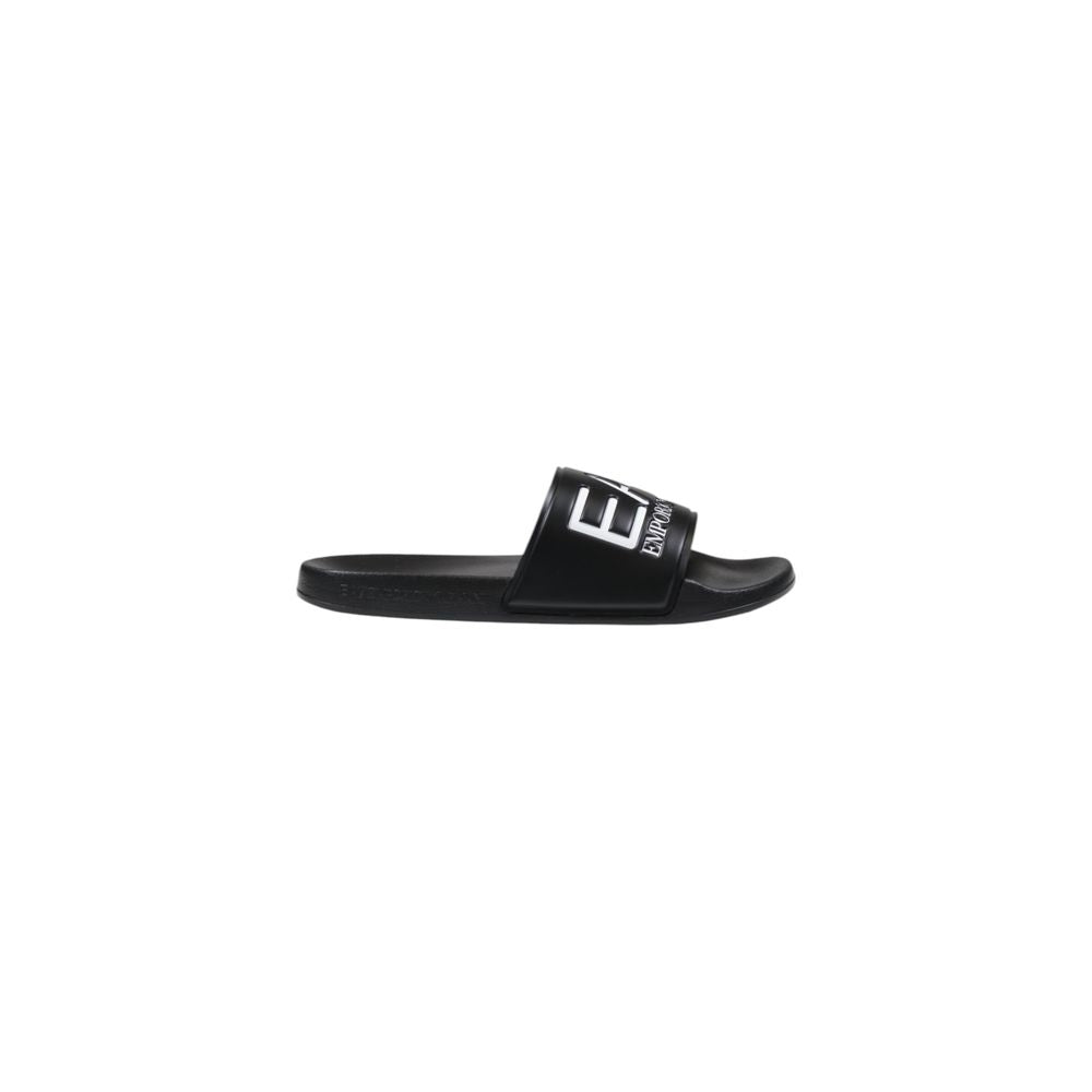 Black And White Pvc Slippers