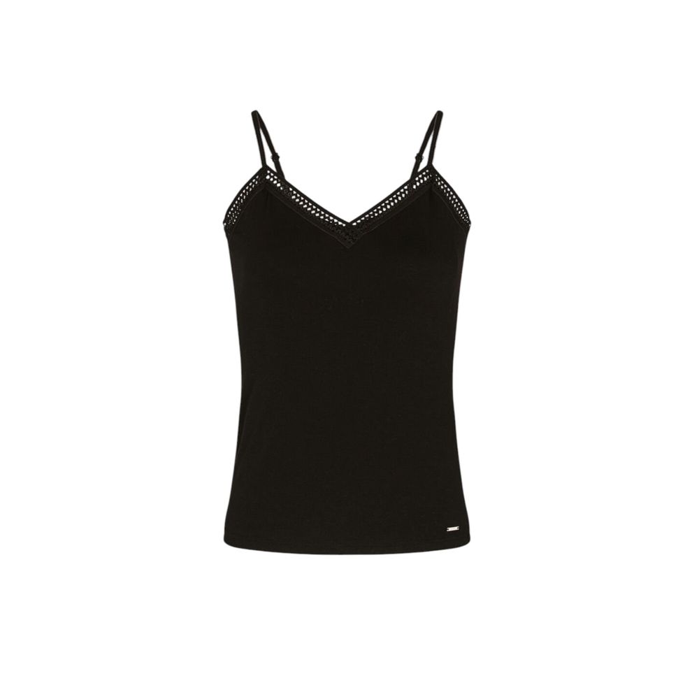 Black Viscose Tank Tops