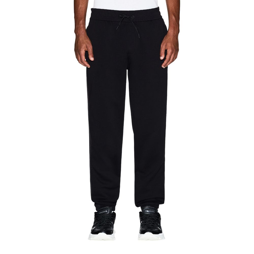 Black Cotton Joggers (Workout Pants)