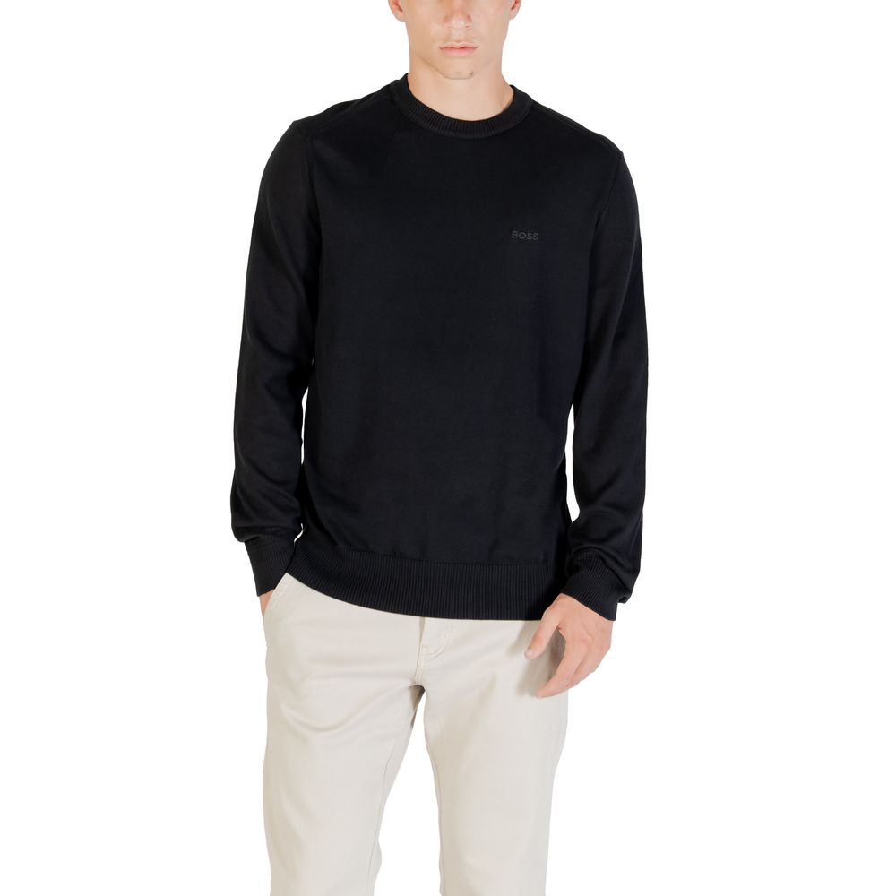 Black Cotton Sweatshirt
