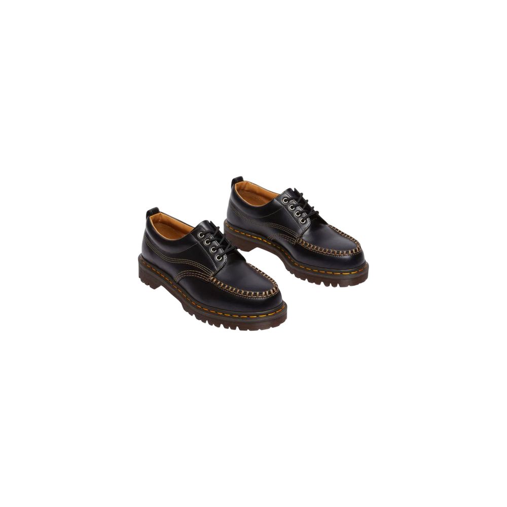 Black Leather Oxfords And Derbies