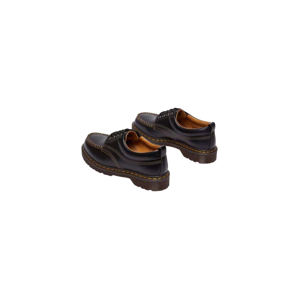 Black Leather Oxfords And Derbies