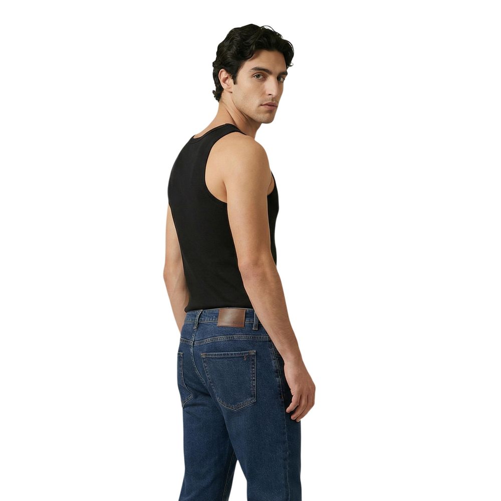 Black Cotton Tank Tops