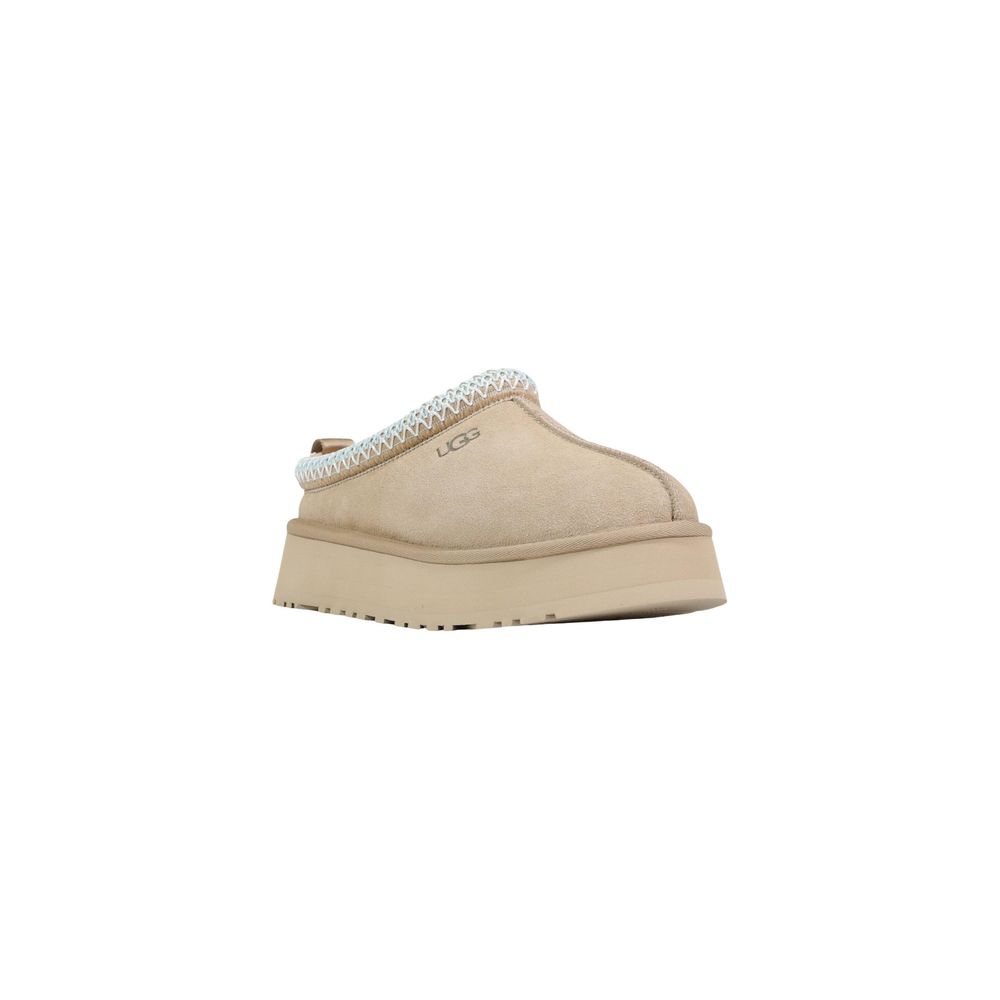 Beige Suede Leather Slippers