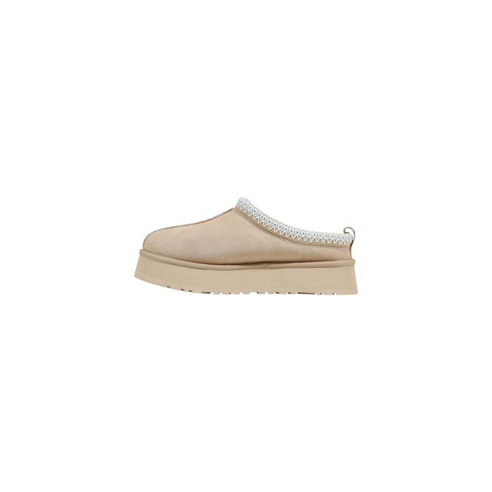 Beige Suede Leather Slippers
