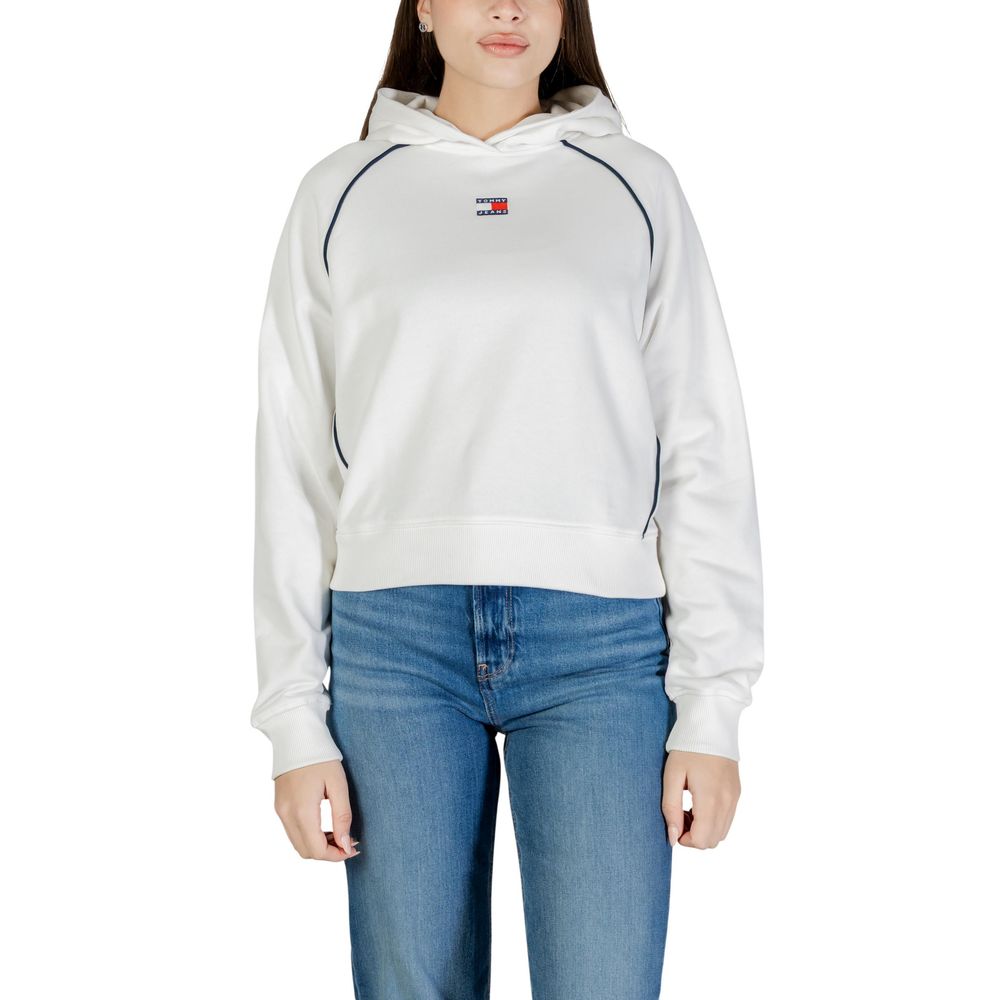 Cream Recycled Cotton Hoodie