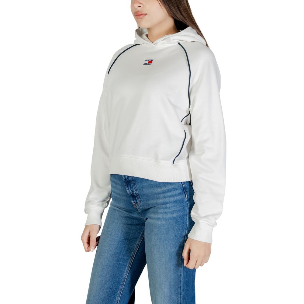 Cream Recycled Cotton Hoodie