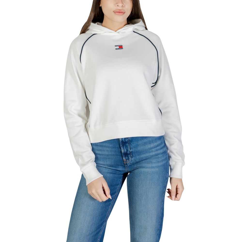 Cream Recycled Cotton Hoodie