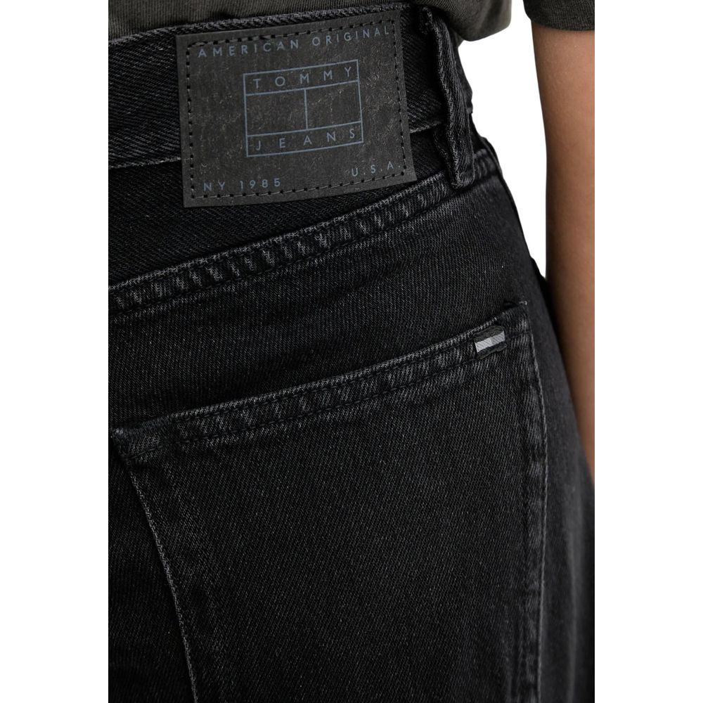 Black Recycled Cotton Bootcut Jeans