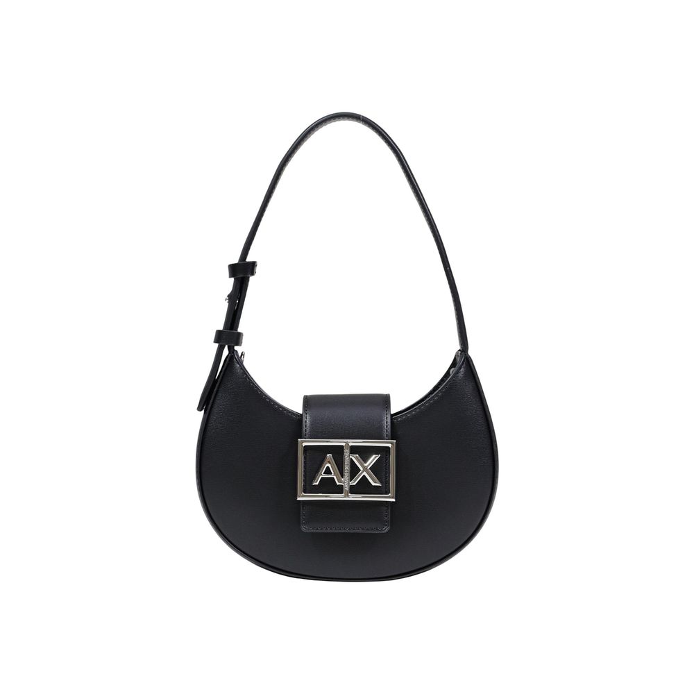 Black Polyester Handbag
