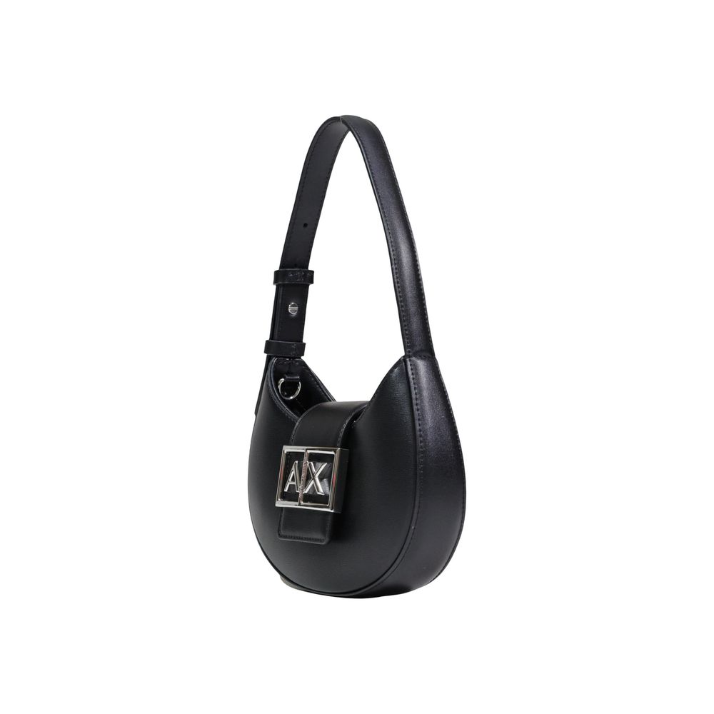 Black Polyester Handbag