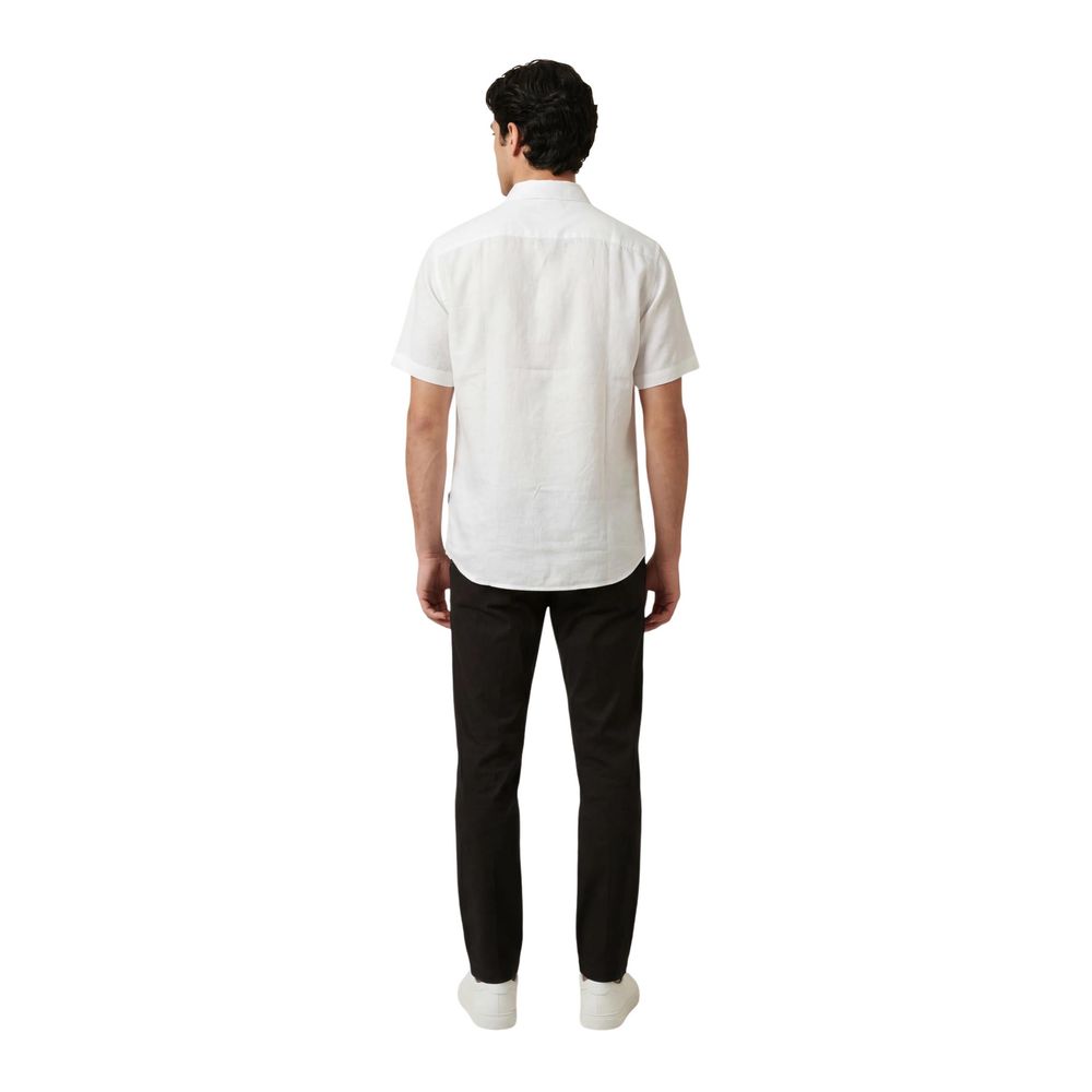 White Linen Shortsleeve Shirt