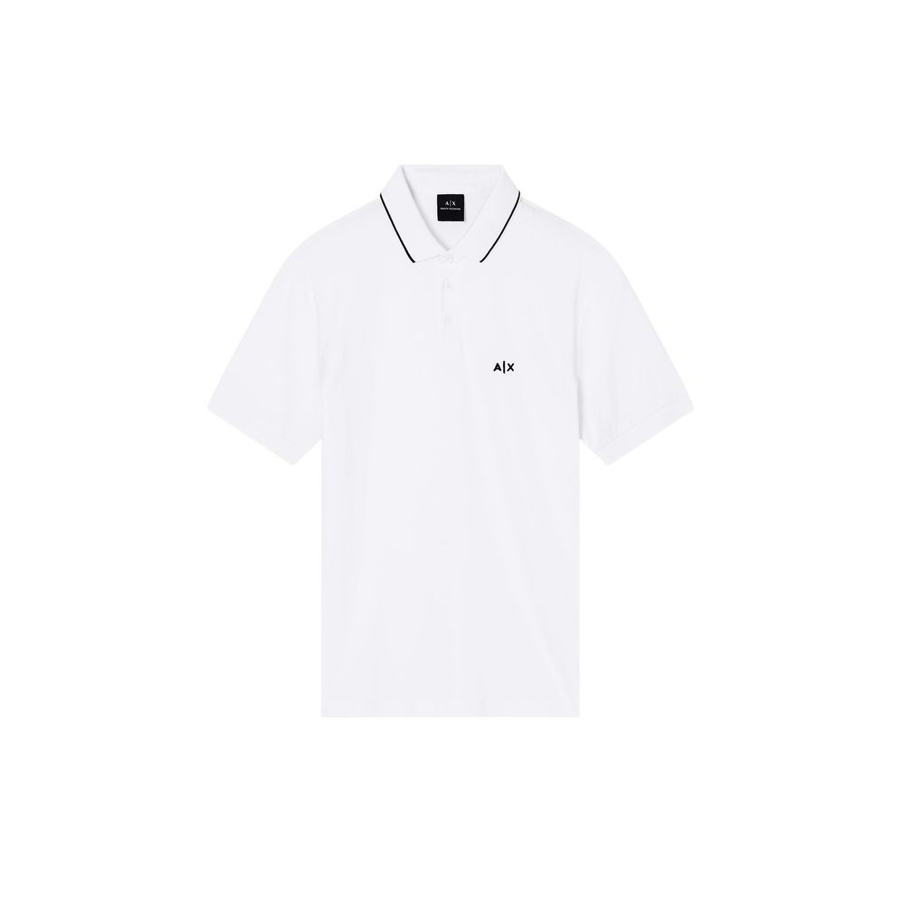 White Cotton Polo Shirt