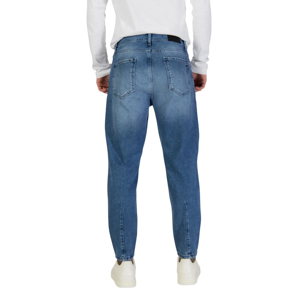 Blue Cotton Relaxed Fit Jeans