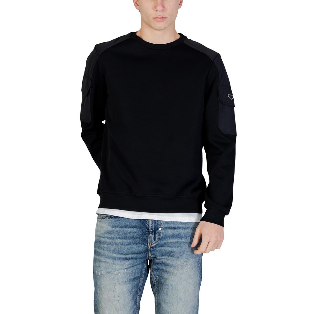 Black Cotton Sweatshirt