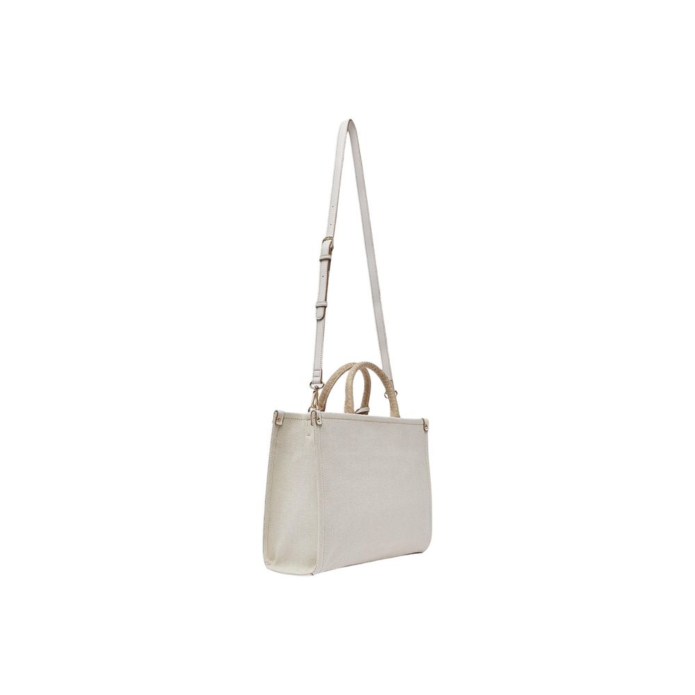 Beige Cotton Handbag