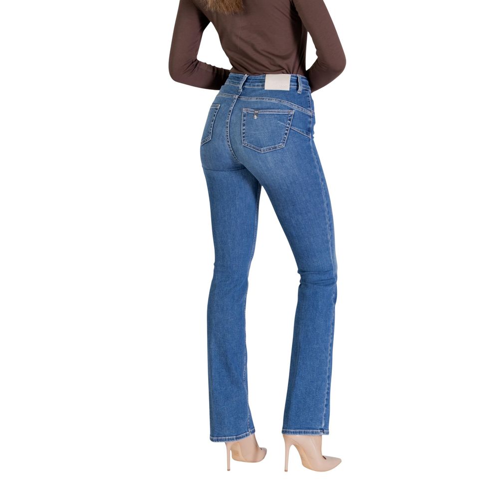 Blue Cotton Skinny Jeans