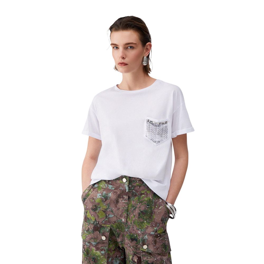 Cream Cotton T-Shirt