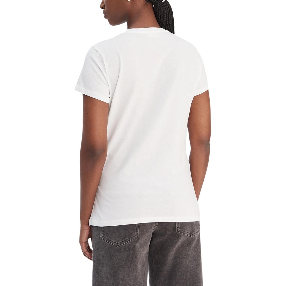 Cream Cotton T-Shirt