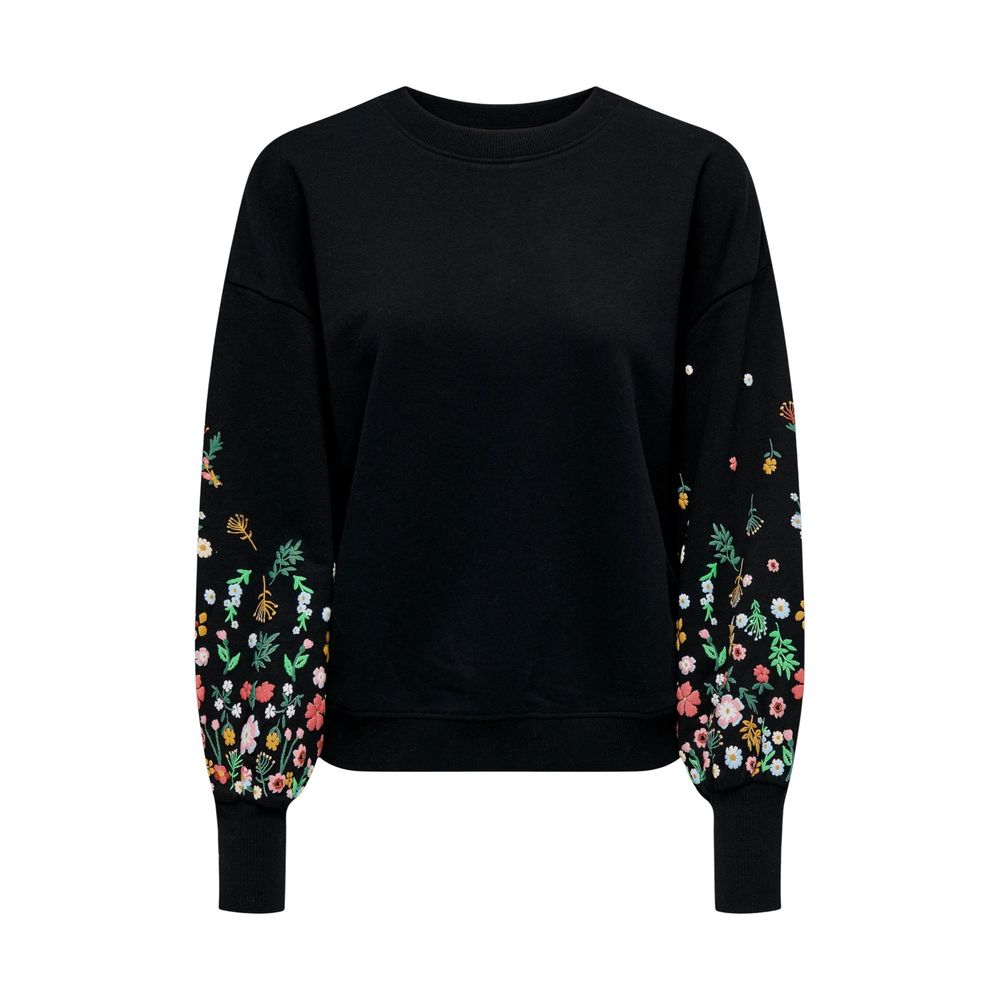 Black Cotton Sweatshirt