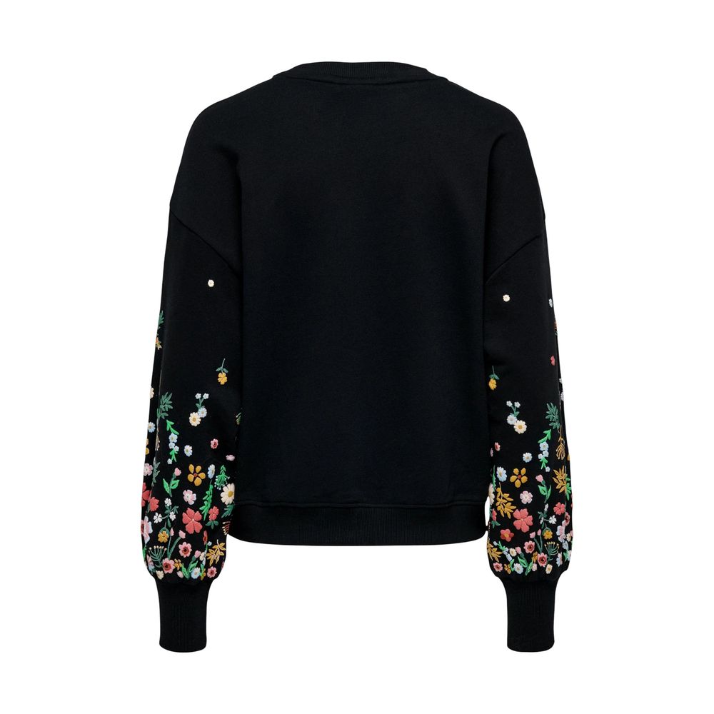 Black Cotton Sweatshirt