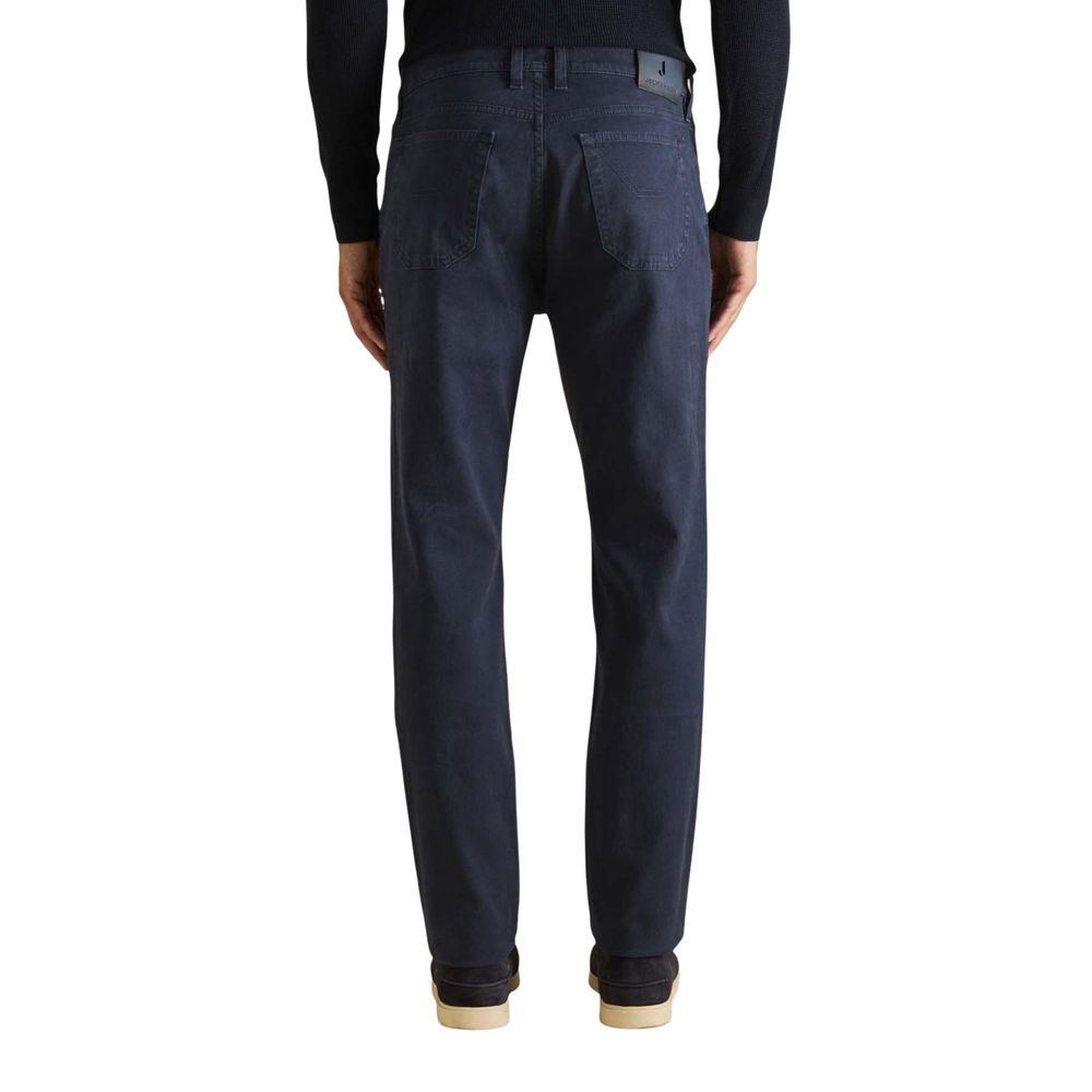 Blue Cotton Skinny Jeans