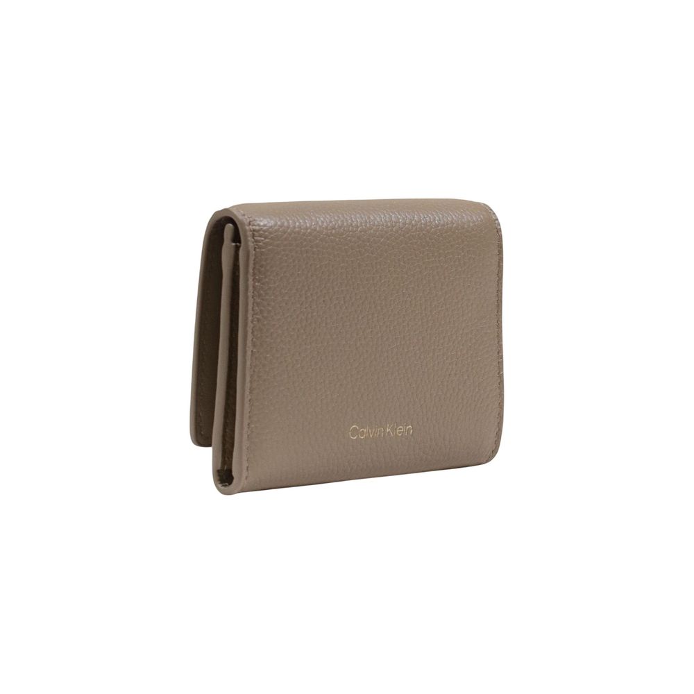 Beige Leather Wallet