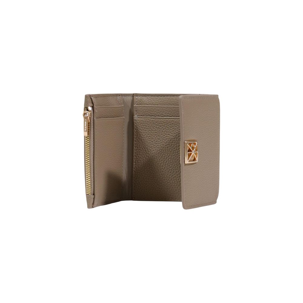 Beige Leather Wallet