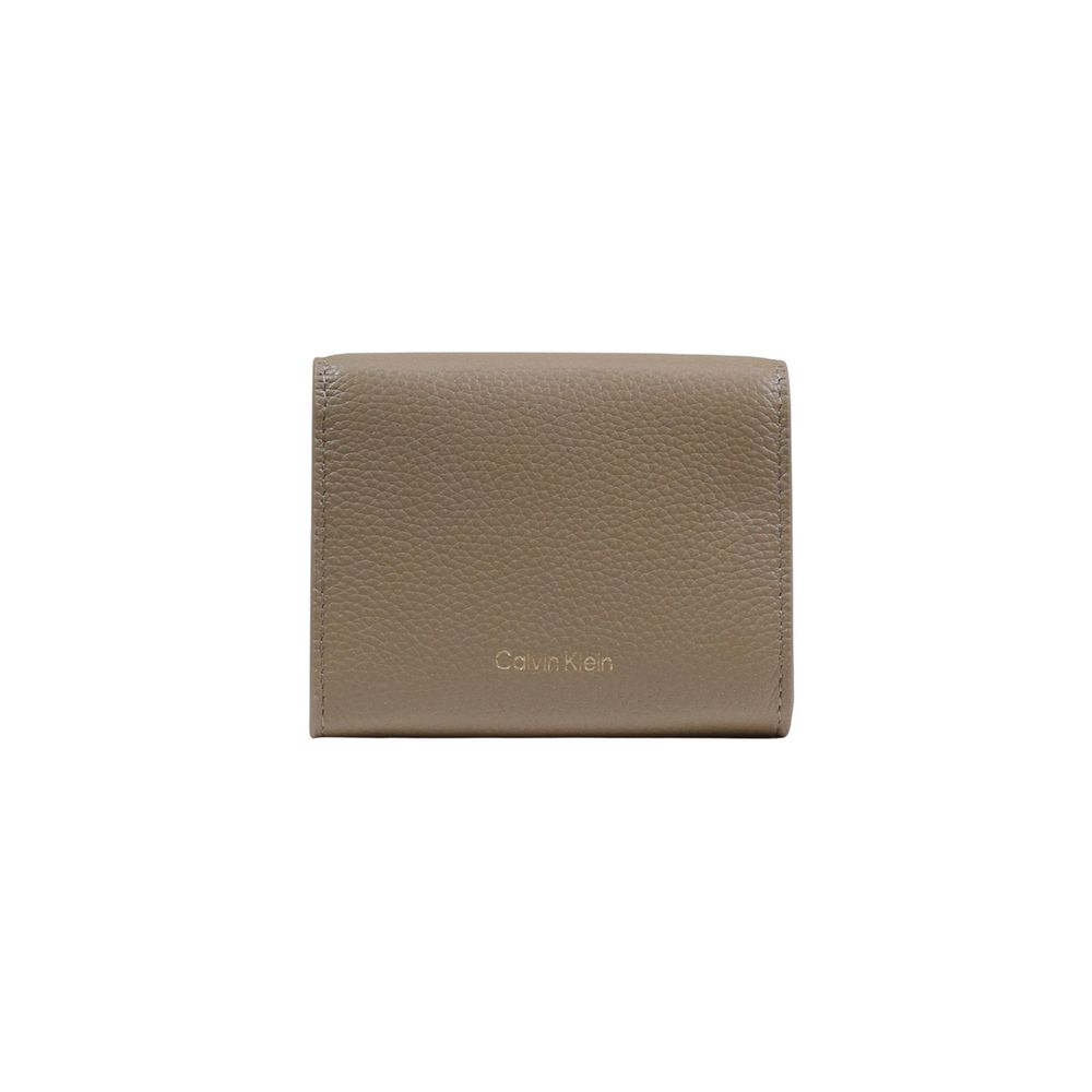 Beige Leather Wallet