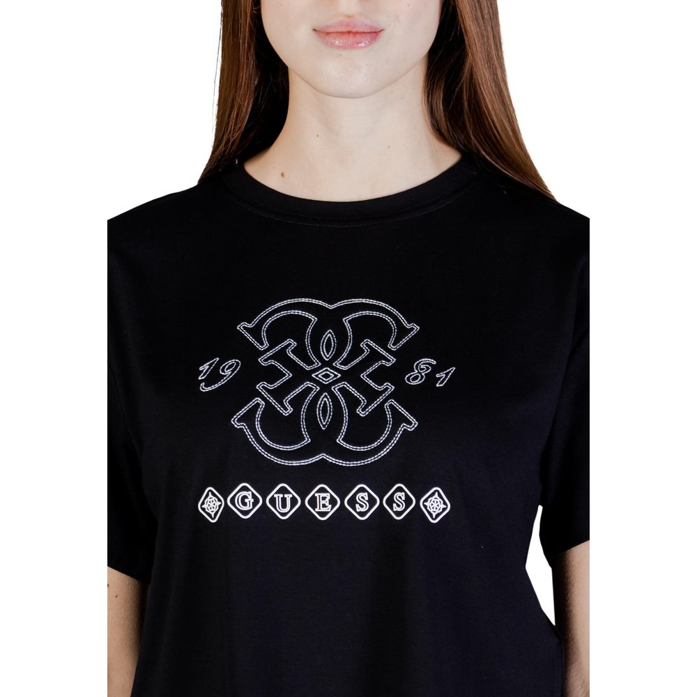 Black Viscose T-Shirt
